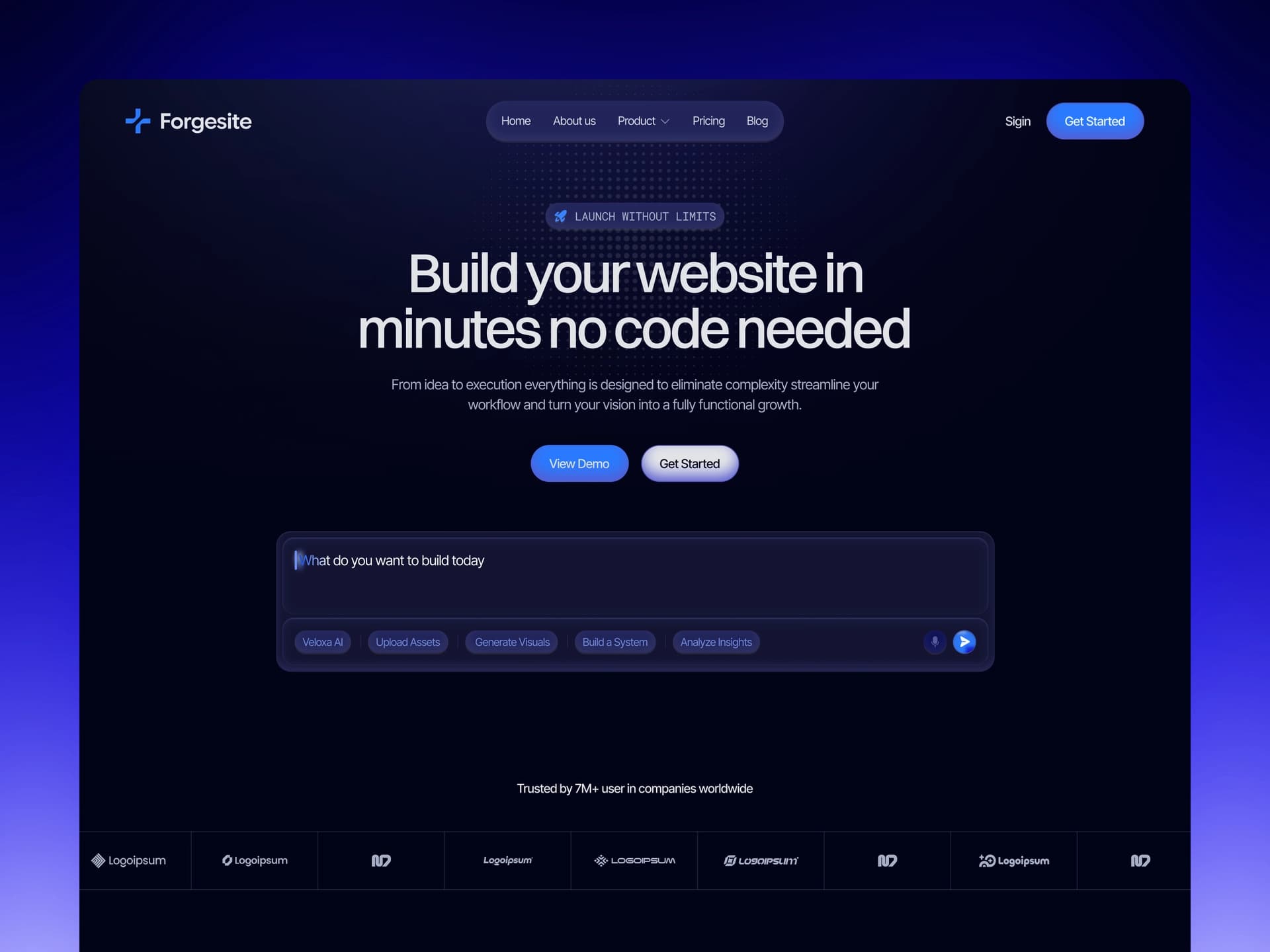 AI app builder: Describe it, watch it build