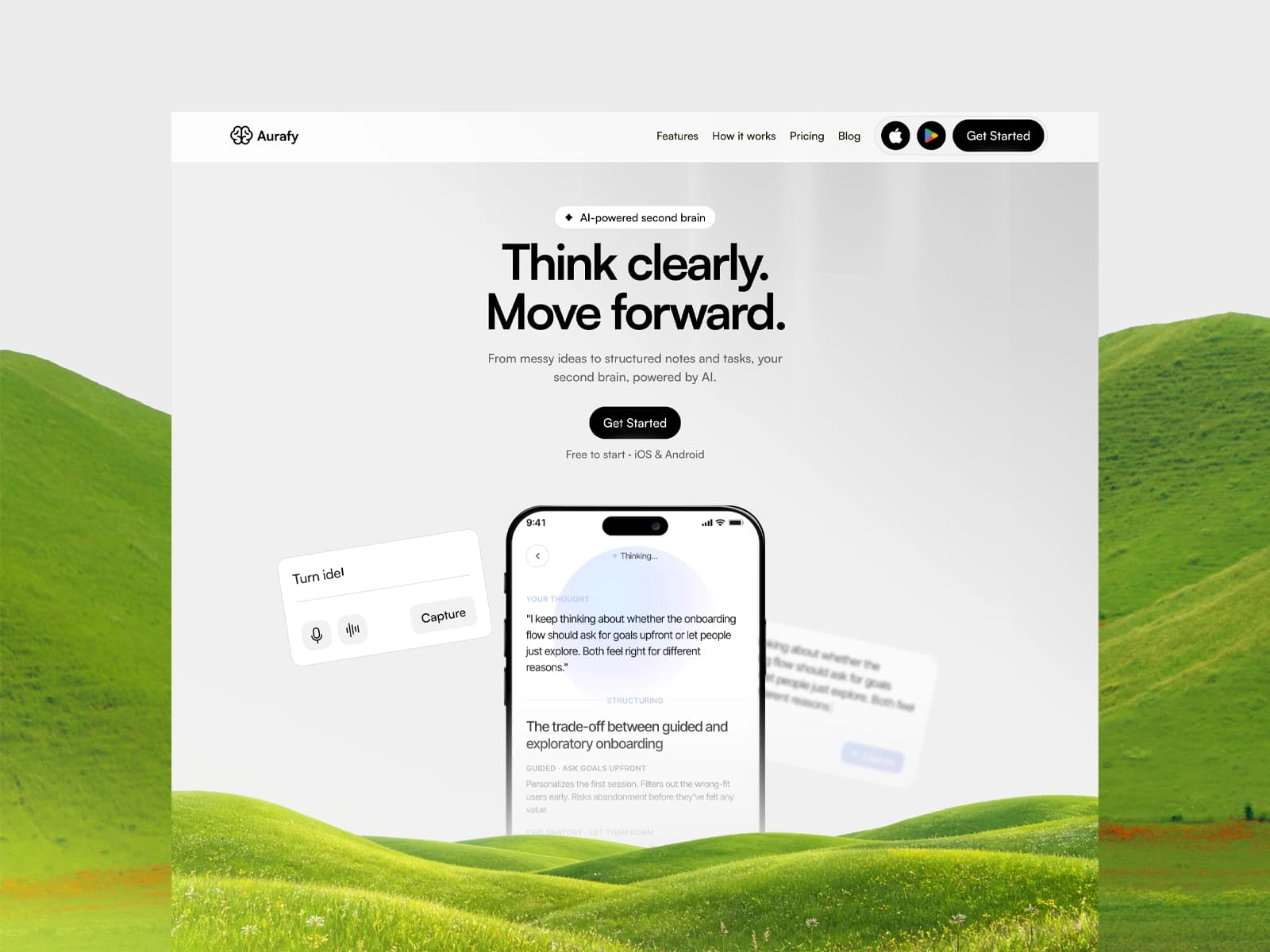 AI notes and tasks app: Messy ideas into structured work